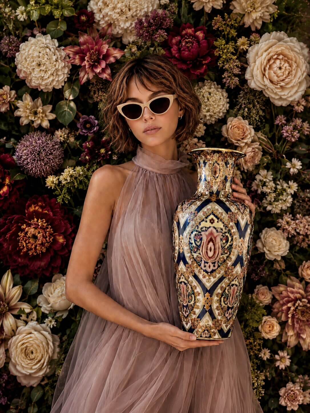 ZSOLNAY – vase en porcelaine