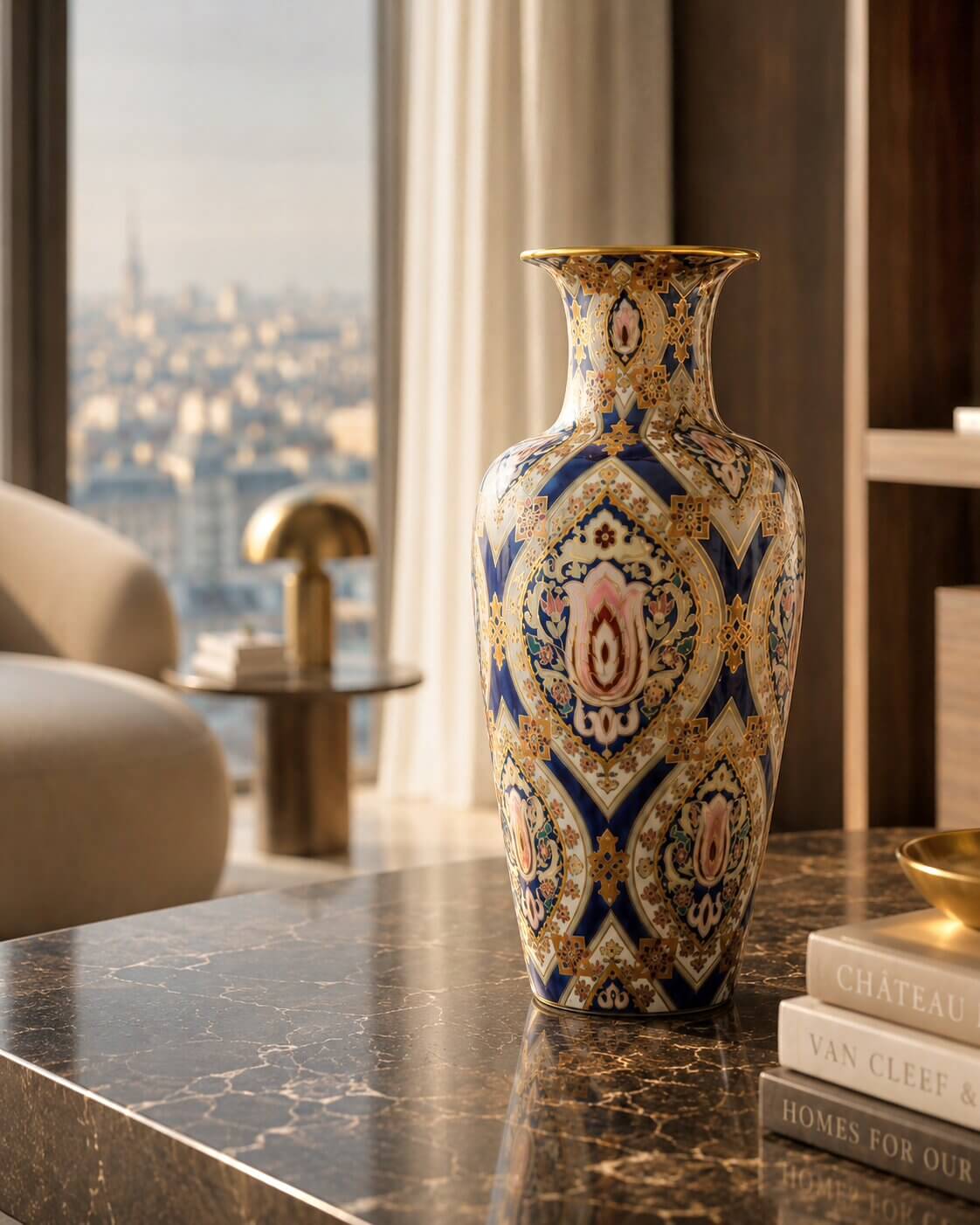 ZSOLNAY – vase en porcelaine